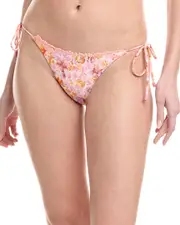 Monte and Lou Crochet Trim Tie Side Bikini Bottom