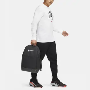Nike 包包 Brasilia 男女款 黑 後背包 雙肩包 筆電 大容量 水壺袋 訓練【ACS】 DH7709-010