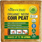 Nature's Shield Organic Neem Coir Peat Brick 70 Liter