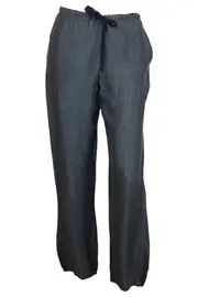 Washed X Dye Linen D/S Pant--HAM-94506A