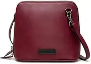 [DailyObjects] Trapeze Sling Crossbody Bag for Girls and Women | Made with Durable Vegan Leather Material | Carefully Handcrafted | Zip Closure | Adjustable and Detachable Straps | Multicolor, Burgundy