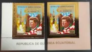 SELLOS EMITIDOS EN 1974 EN MEMORIA DEL PRESIDENTE J. F. KENNEDY