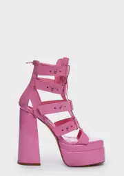 [Lemon Drop by Privileged] Pink Bibbi Platform Heels