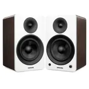 Fluance Powered 6.5'' Stereo Bookshelf Speakers for Turntable, TV PC & Bluetooth