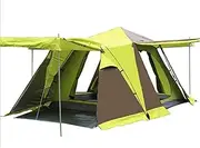 Camping Tent Outdoor 3-4 People Square Four Doors - with Snow Skirt Technology, Holiday Essential, 1 Room 1 Hall Family Tent, Waterproof Camping Tent