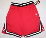 New mens AND1 basketball sideline shorts - Red, black & white Size Large