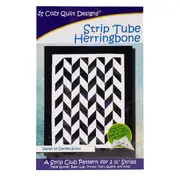 Strip Tube Herringbone Quilt Pattern For 2.5 Inch Strips by Cozy Quilt Design Quilting