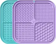 Pemocyny Lick Mat for Dogs and Cats with Suction Cup, Premium Lick Pad for Dog Anxiety Relief, Slow Feeding Mat for Boredom Reducer, Bathing, Grooming and Training