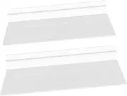 LOPUNER 2pcs Clear Wall Shelf Wall Shoe Rack for Retail Store Display Easy Installation Sturdy Design for Sneakers and High Heels Space Saving