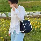 Denim Shoulder Bag Canvas Women's Handbag INS Bucket Bag Women