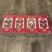 Coca-Cola Stoneware Canisters Holiday Portraits Factory Sealed Brand New