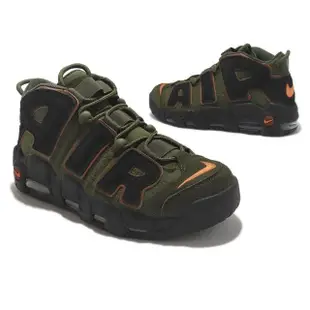 【NIKE 耐吉】休閒鞋 Air More Uptempo 96 男鞋 墨綠 黑 大Air Cargo Khaki(DX2669-300)