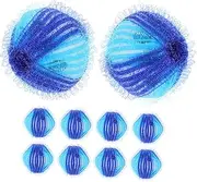 POPETPOP 10pcs Reusable Laundry Balls for Hair Removal Winding Cleaning Tool Efficient Lint Remover for Washing Machine Dual Durable Cleaning Supply