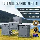 Kitchen Bench Camping Portable Foldable Table Storage Camping Outdoor Food Prep