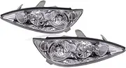 Front Bumper Headlight Headlamp Head Light Head Lamp Assembly A Pair 2pcs Compatible With Camry 2005 2006 ACV30 MCV30
