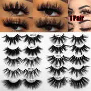 Thick Long Eye Lash Extension 27mm Lashes 3D Soft Mink Hair False Eyelashes