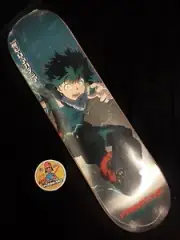 RARE Midoriya My Hero Acadamia FOIL Primitive Skateboard Deck Anime In Shrink