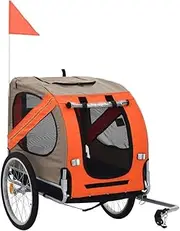 Dog Bicycle Trailer - Pet Bike Trailer Animals Pet Supplies, Including Safety Sign