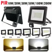 1-10PCS LED Floodlight PIR 10W-400W Security Flood Light Home Garden Lamp IP66