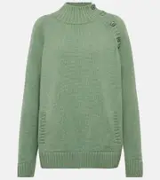[Loro Piana] Loro Piana Lupetto Berkeley cashmere sweater AU 10 green