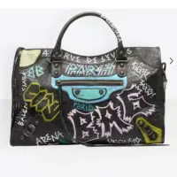 在飛比找Yahoo!奇摩拍賣優惠-【二手】BALENCIAGA Small City Graf