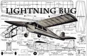 Lightning Bug .010 22" WS RC Airplane Laser Cut Balsa Short Kit Plans
