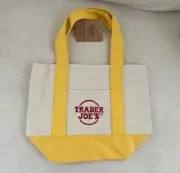 ✨TRADER JOE'S MINI CANVAS TOTE BAG - RED,GREEN,BLUE & YELLOW