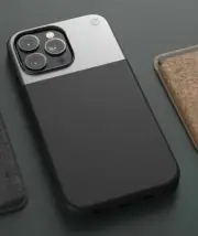 Atom Studios Split Wood Fiber iPhone Case for Apple iPhone 14 Plus Pro Max