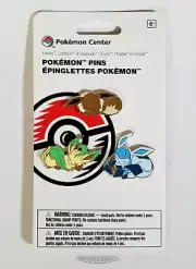 Pokemon Enamel Pins : Eevee - Glaceon - Leafeon : Select - New!