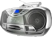 Karcher CD Radio RR 510N - Boombox (with CD Player, FM Radio, Cassette Player, MP3 Player via CD or USB)