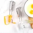 Stainless Steel Rotary Manual Hand Whisk Egg Beater Mixer Blender Kitchen Tool,