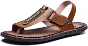[WCXTY] Bunion Splints Beach Flip Flops Mens,Stylish Lightweight Comfort Orthopedic Walking Slippers,Summer Soft Breathable Ring Toe Bunion Mens Sandals,for Plantar Fasciitis (Color : Brown, Size : 10)