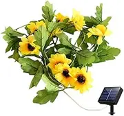 TooToo 10M 100LED Solar Sunflower Fairy String Lights Home Garden Outdoor Wall Lamp (1)