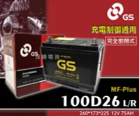 在飛比找Yahoo!奇摩拍賣優惠-【茂勝電池】統力 GS 100D26L 100D26R PL