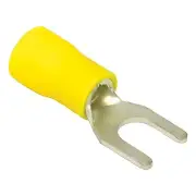 Tectran 42138 Spade Terminal Blue, 16 14 Wire Gauge, #8 Stud Size, Vinyl