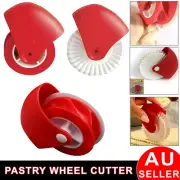 Pastry Wheel Cutter for Pie Crust Pasta Puff Pastry Fondant Decorator Durable AU