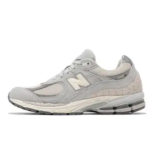 New Balance 休閒鞋 2002R 男鞋 灰 米白 麂皮 拼接 緩震 千禧跑鞋 NB M2002RLN-D