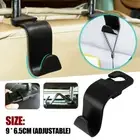 1x Black Back Seat Hook Headrest Storage Hook Universal Car Interior Accessories