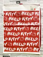 【震撼精品百貨】HELLO KITTY 凱蒂貓~HELLO KITTY日本SANRIO三麗鷗KITTY縮口袋/購物袋-英文紅*92084