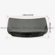 For Nissan R35 GTR 08-16 Rear Trunk Boot Lid Honey Comb Weave Carbon Bodykits