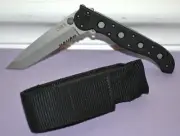 CRKT M16-10Z Combo Tanto Blade FrameLock Folding Pocket Knife W/Sheath-New Other