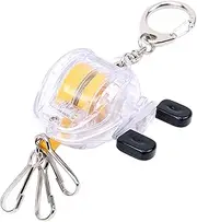Fly Fishing Retractor: Retractable Portable Equipment Carrier, Fishing Reel Keychain, Tether Tools With Fishing Lure Keychain, Bass Fishing Accessories For P