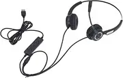 Call Center Headset, Intelligent Noise Reduction USB Computer Headset with Microphone for Laptop PC, HD Call USB Computer Headset for Call Center Online Course