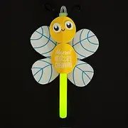 Fun Express Zoom in VBS Bee Glow Stick Craft Kit – Glow-in-The-Dark Craft for Kids – Perfect for VBS Craft Projects and Creative Fun – Ideal for Group Activities and Parties – 12 Pieces