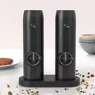 2pcs Electric Salt And Pepper Grinder Set, 2in1 Rechargeable Salt & Pepper Mill