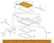 GM OEM Sunroof-Weatherstrip Weather Strip Seal 20814007