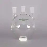 Chemglass 2000mL 3-Neck Heavy Wall Round Bottom Flask #CG-1522-50