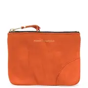 [COMME des GARCONS WALLET] Washed Wallet Top Zip Pouch