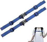 Pack of 2 Adjustable Chest Strap Backpack Children, Chest Strap for School Bag with Quick Release for School Backpack, Jogging, Hiking, Outside Travel, Dark Blue