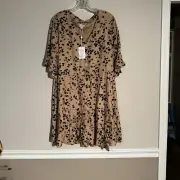NWT Mud Pie Aster Short Sleeve Flounce Dress